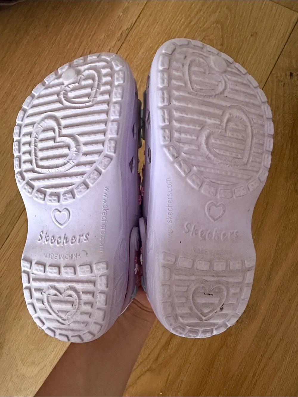 Skechers Girl Lavender Stars water Clog Shoes light up